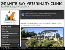 Tablet Screenshot of granitebayvet.com